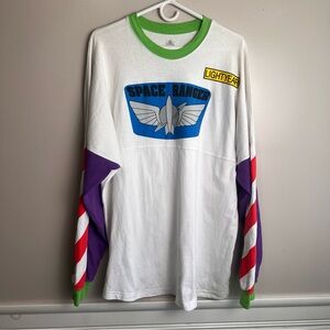 Buzz Lightyear 'Space Ranger' Graphic Long Sleeve T Size XL, Unisex, EUC